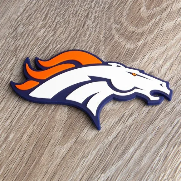 Denver Broncos 3D Five Panel Classic Rope Hat- White/ Navy - Picture 3 of 3